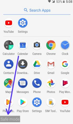 ใช้เซฟโหมดในอุปกรณ์ Android Oreo 8.0