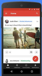 Google Plus สำหรับแอป G Suite สำหรับ Android