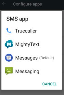 ตั้งค่าแอป SMS เริ่มต้นบน Android 7.0 Nougat