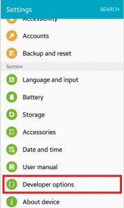 เปิดใช้งานโหมดนักพัฒนาบน Android 6.0 marshmallow
