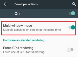 วิธีเปิดใช้งานโหมดหลายหน้าต่างบน Android Marshmallow