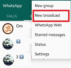 แตะรายการออกอากาศใหม่ใน WhatsApp