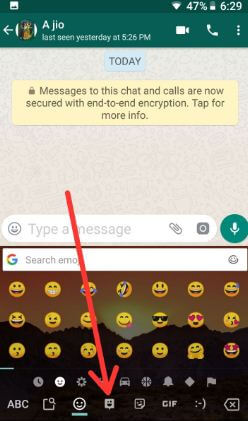 วิธีเพิ่ม Bitmoji ใน WhatsApp android