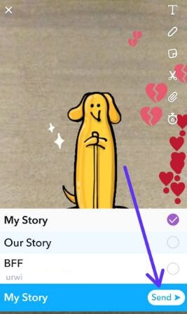 เพิ่มสติกเกอร์ Giphy GIF ใน Android เรื่อง Snapchat