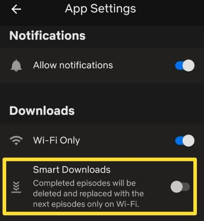 วิธีปิดการใช้งานการดาวน์โหลดอัจฉริยะของ Netflix ในโทรศัพท์ Android