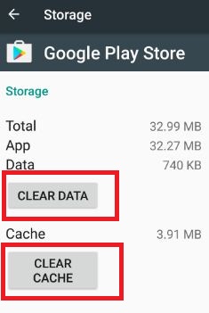 ล้างแคชของ Google play store เพื่อแก้ไขข้อผิดพลาด 403