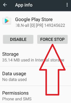 บังคับให้หยุด Google Play Store เพื่อแก้ไขข้อผิดพลาด 403